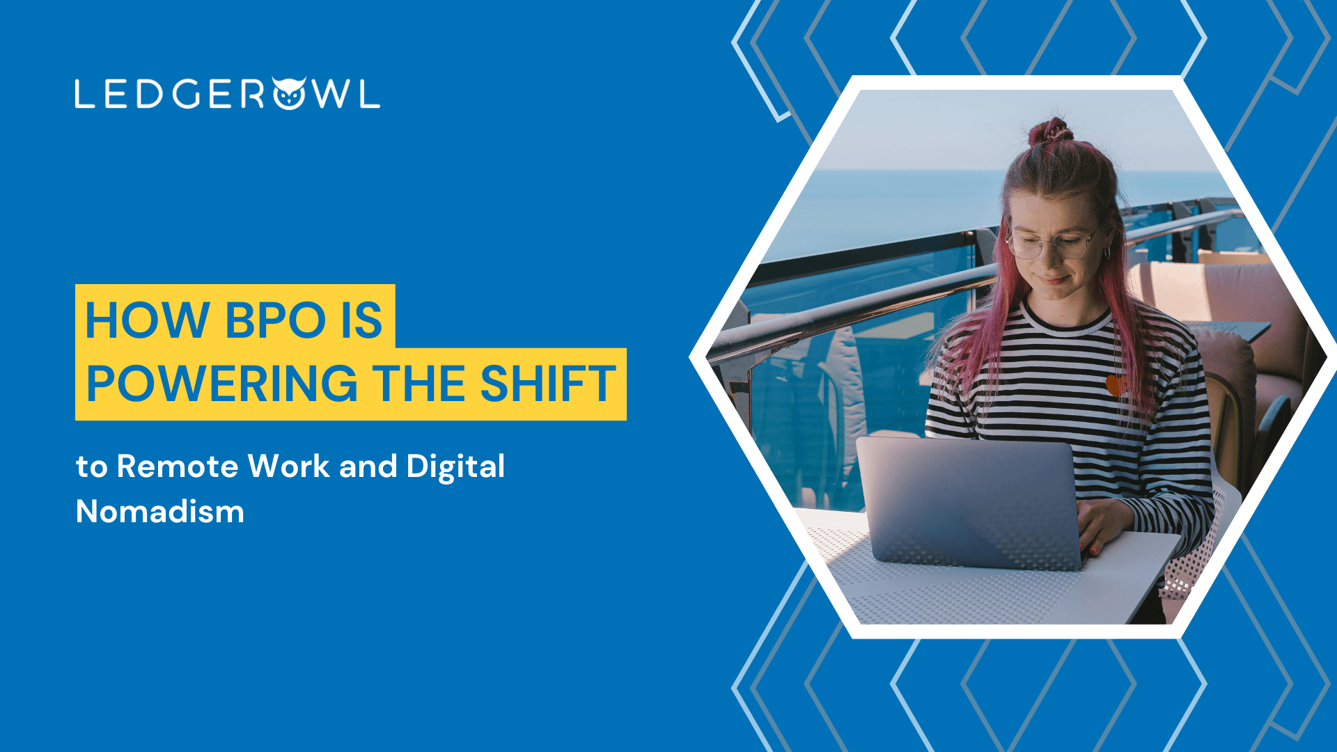 Remote worker on a laptop outdoors how BPO supports flexible, location-independent work